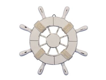 Decorative Ship Wheel (style: 9" All White)