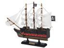 Wooden Caribbean Pirate Ship Model