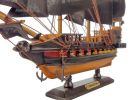 Wooden Caribbean Pirate Ship Model