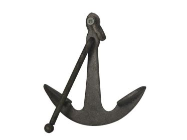 Cast Iron Anchor Paperweight 5" (Color: Black)