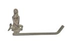 Cast Iron Mermaid Toilet Paper Holder 10"