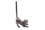 Cast Iron Cat Extra Toilet Paper Stand 10"