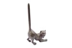 Cast Iron Cat Extra Toilet Paper Stand 10"