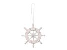 Decorative Ship Wheel With Seashell Christmas Tree Ornament