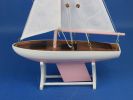 Wooden Decorative Model Sailboat 12"