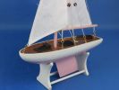 Wooden Decorative Model Sailboat 12"