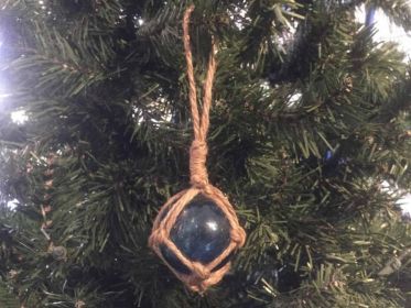 Japanese Glass Ball Fishing Float Decorative Christmas Ornament (style: 2" Light Blue)