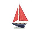 Wooden Model Sailboat Decoration