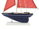 Wooden Model Sailboat Decoration