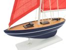 Wooden Model Sailboat Decoration