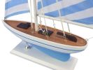 Wooden Model Sailboat Decoration