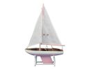 Wooden Decorative Model Sailboat 12"