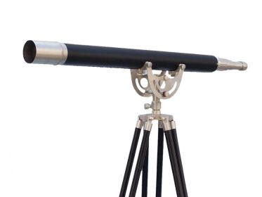 Floor Standing Anchormaster Telescope 65" (Finish: Brushed Nickel/Leather)