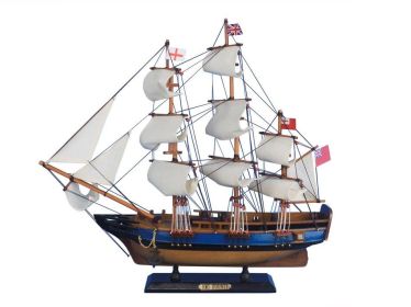 Wooden HMS Bounty Tall Model Ship (size: 20")