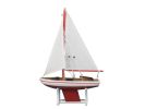 Wooden Decorative Model Sailboat 12"