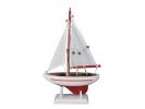 Wooden Pacific Sailer Model Sailboat Decoration