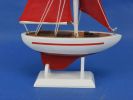 Wooden Pacific Sailer Model Sailboat Decoration