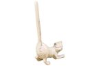 Cast Iron Cat Extra Toilet Paper Stand 10"