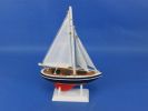 Wooden Model Sailboat Decoration