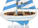 Wooden Model Sailboat Decoration