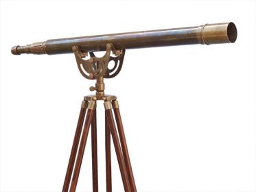 Floor Standing Anchormaster Telescope 65" (Finish: Antique Brass)