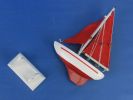 Wooden Pacific Sailer Model Sailboat Decoration