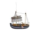 Wooden Fisher King Model Fishing Boat Christmas Tree Ornament