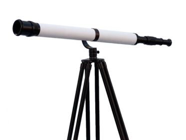 Floor Standing Galileo Telescope 65" (Finish: Oil Bronze/Black Stand)