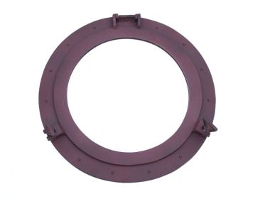 Decorative Ship Porthole Mirror 24" (Finish: Rustic Aluminum Deluxe Class)