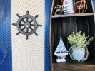 Decorative Ship Wheel with Anchor