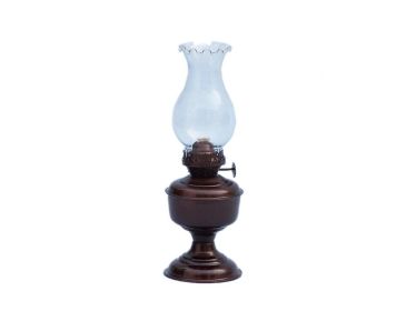 Table Oil Lamp 10" (Finish: Antique Copper)