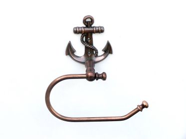 Anchor Toilet Paper Holder 10" (Finish: Antique Copper)