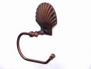 Cast Iron Seashell Toilet Paper Holder 10"