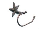 Cast Iron Starfish Toilet Paper Holder 10"