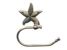 Cast Iron Starfish Toilet Paper Holder 10"