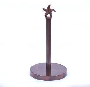 Cast Iron Starfish Paper Towel Holder 16" (Finish: Antique Copper)