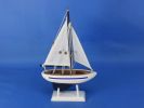 Wooden Pacific Sailer Model Sailboat Decoration