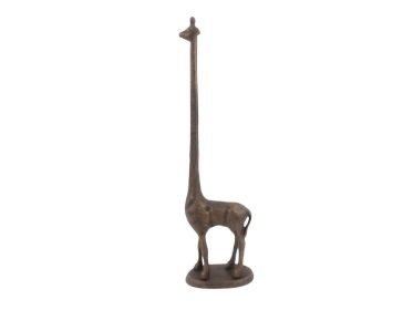 Cast Iron Giraffe Extra Toilet Paper Stand 19" (Finish: Rustic Copper)