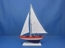 Wooden Pacific Sailer Model Sailboat Decoration