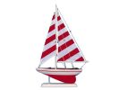 Wooden Pacific Sailer Model Sailboat Decoration