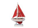 Wooden Pacific Sailer Model Sailboat Decoration