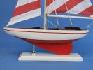 Wooden Pacific Sailer Model Sailboat Decoration