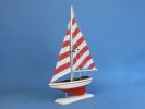 Wooden Pacific Sailer Model Sailboat Decoration