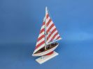 Wooden Pacific Sailer Model Sailboat Decoration