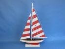 Wooden Pacific Sailer Model Sailboat Decoration