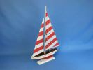 Wooden Pacific Sailer Model Sailboat Decoration