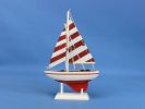 Wooden Pacific Sailer Model Sailboat Decoration