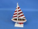 Wooden Pacific Sailer Model Sailboat Decoration