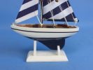 Wooden Pacific Sailer Model Sailboat Decoration