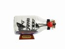 Captain Hook's Jolly Roger from Peter Pan Model Ship in a Glass Bottle